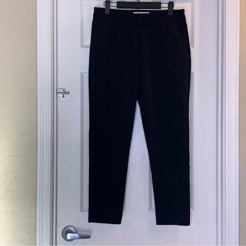 MM LAFLEUR Black Split Kick Hem Pants Size 10 Cropped